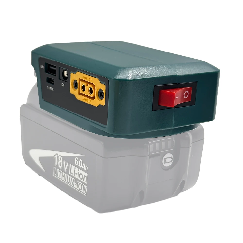 DIY-Adapter für Makita/DeWalt/Milwaukee-Akku, digitale Spannungsanzeige, bidirektionaler Stromwandler, DC XT60 USB, schnelles Aufladen – Detail 4