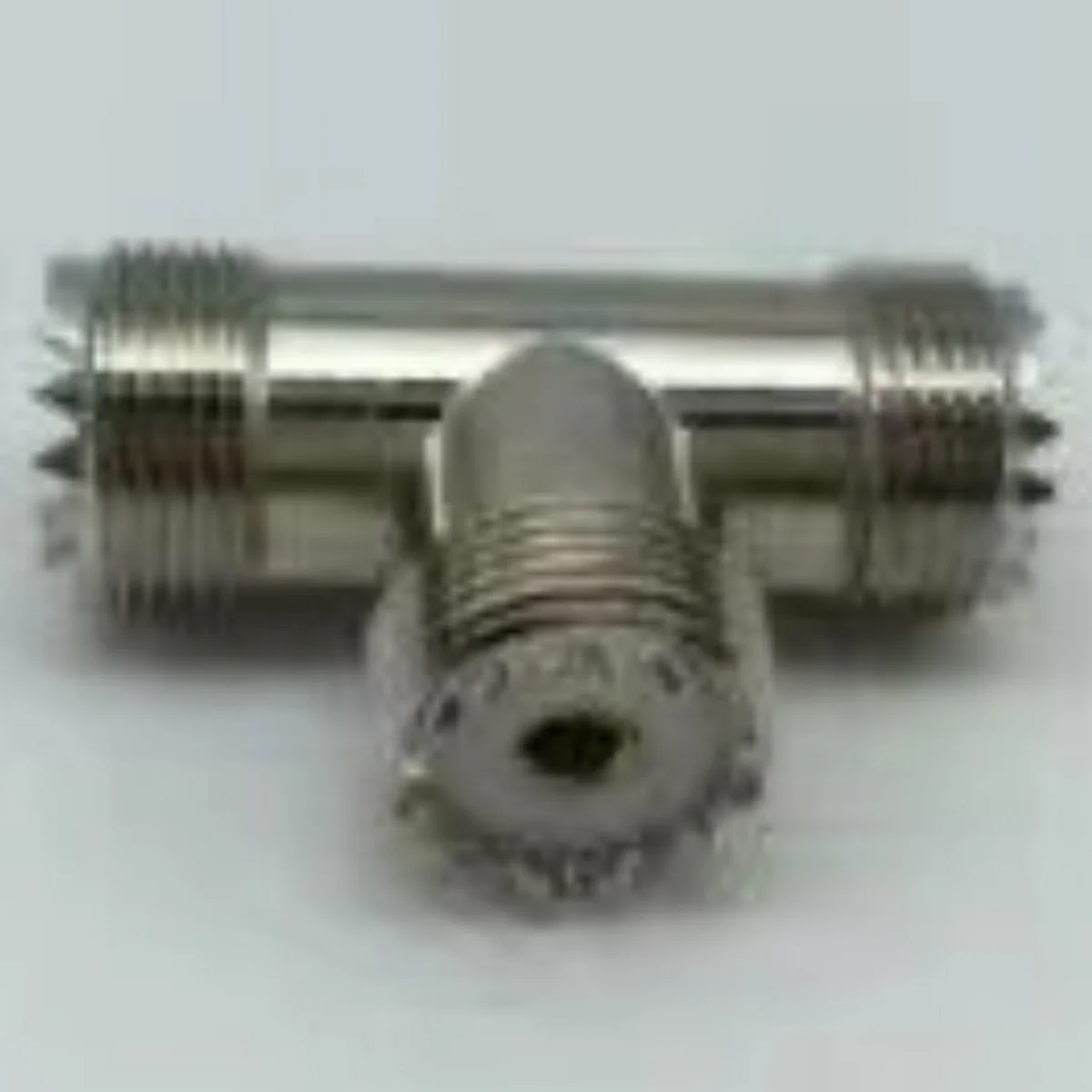 

10pcs brass UHF female TYPE plug TO 2 UHF female jack RF Splitter T Type connector adapter