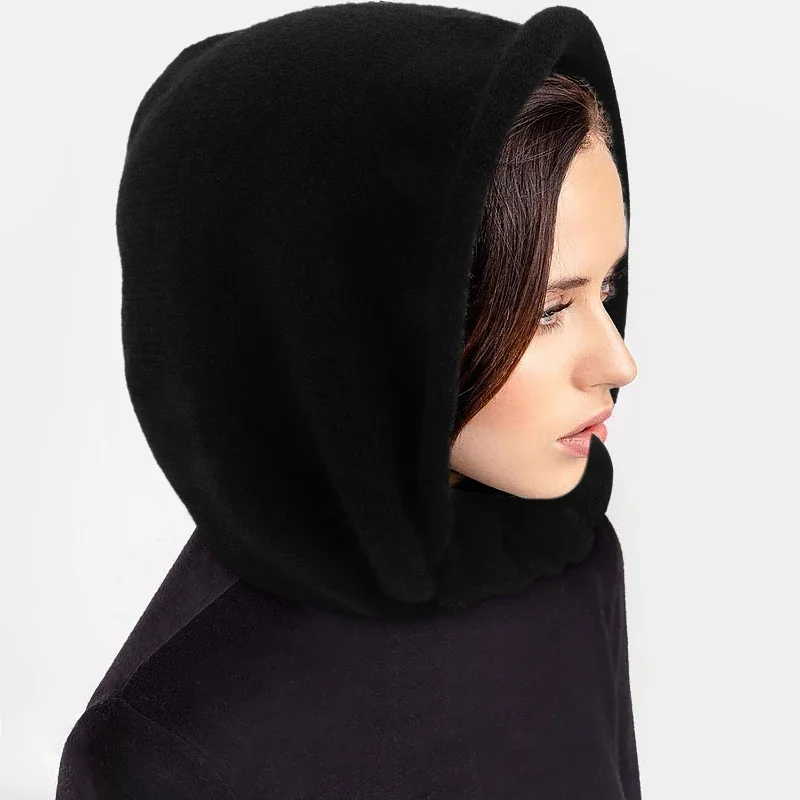 Fashion Women Winter Scarf Hat Set Knitted Cap Warm Balaclava Skullies & Beanies