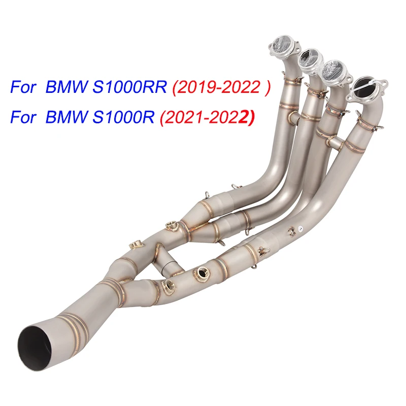 Escape S1000RR Exhaust Motorcycle Header Pipe Front Connector Link Pipe Stainless Steel For BMW S1000RR 2019 2020 2021 2022 2023