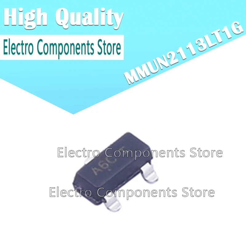 10PCS/Lot Digital Transistor MMUN2113LT1G (Marking A6C) A6C A6 SOT23 Chip Transistor 50V/100mA SMD Triode SOT-23