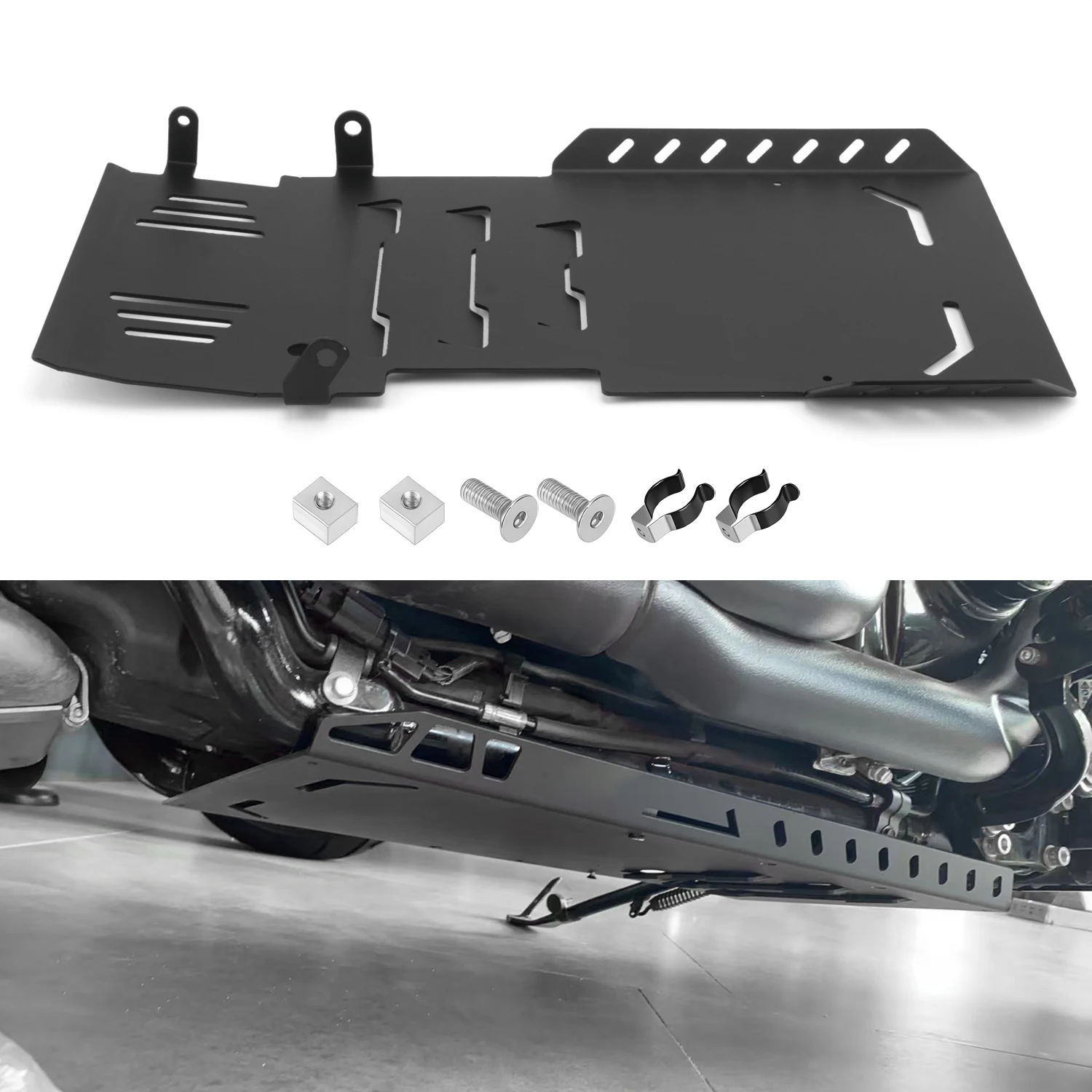 

Защитная пластина мотоцикла, нижняя часть двигателя, защита шасси, подходит для Harley CVO Road Glide Street Glide Road King 2024-up