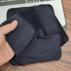 15Pcs Soft Suede Cleaning Cloth Black Gray White Wipes for Sunglasses Camera Lens Computer Watch Phones Washable Customized Logo