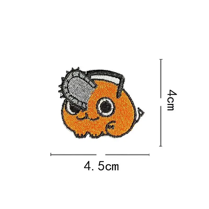 Chainsaw Man Denji Pochita Makima Bestickter Stoffaufkleber Anime-Zubehör Hochwertige Farbgebung Kleidung Rucksack DIY Dekoration – Detail 5