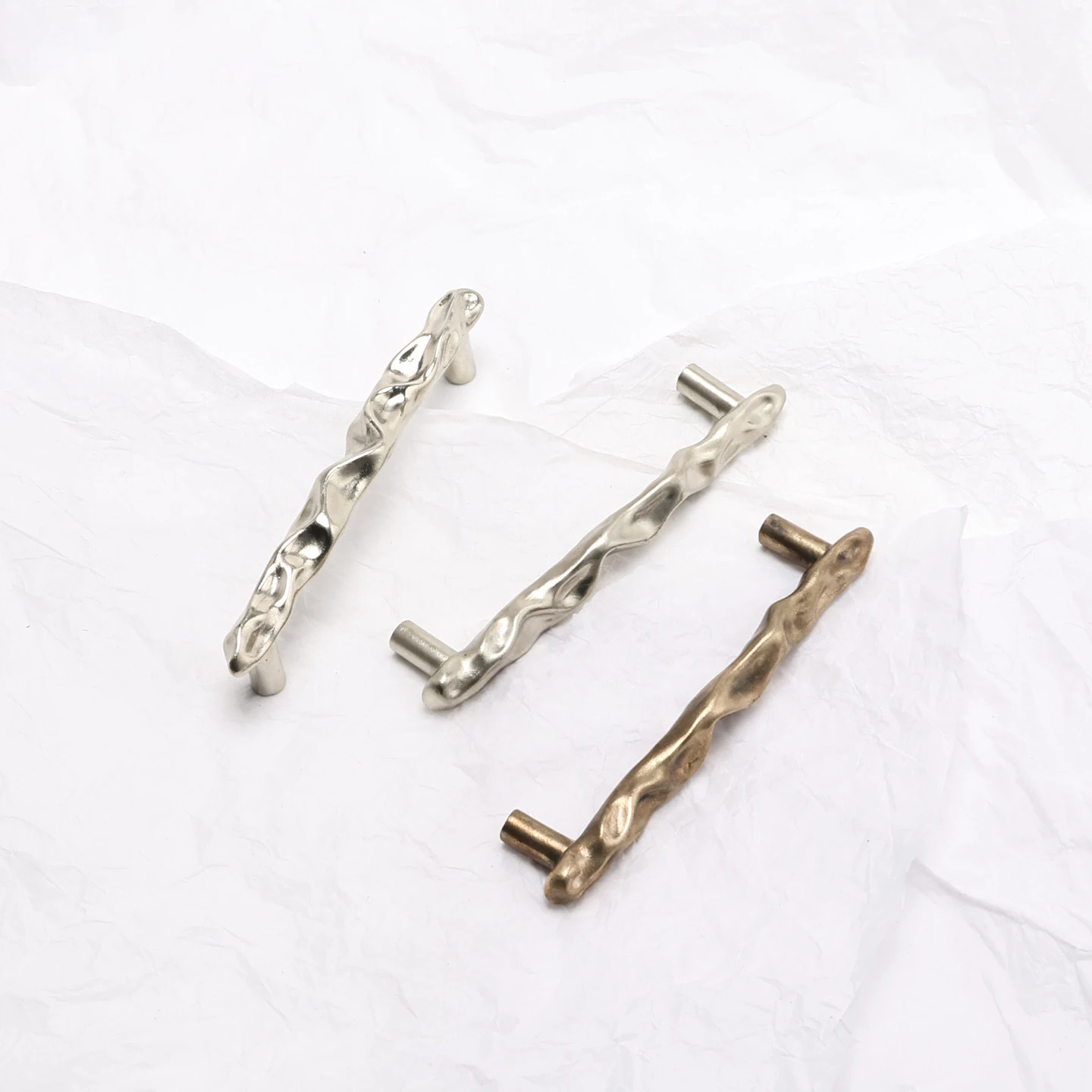 Stone shaped bronze cabinet handle — product image 7