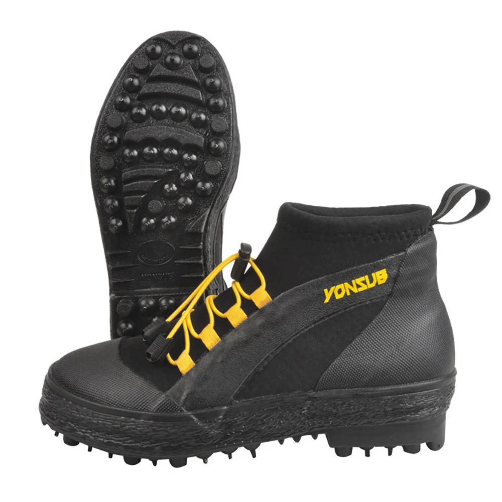 Men Women Neoprene Lightweight Non-slip Nail Thick Sole Rafting Wading Shoes Sea Reef Fishing Quick Drainage Rock Fishing Shoes