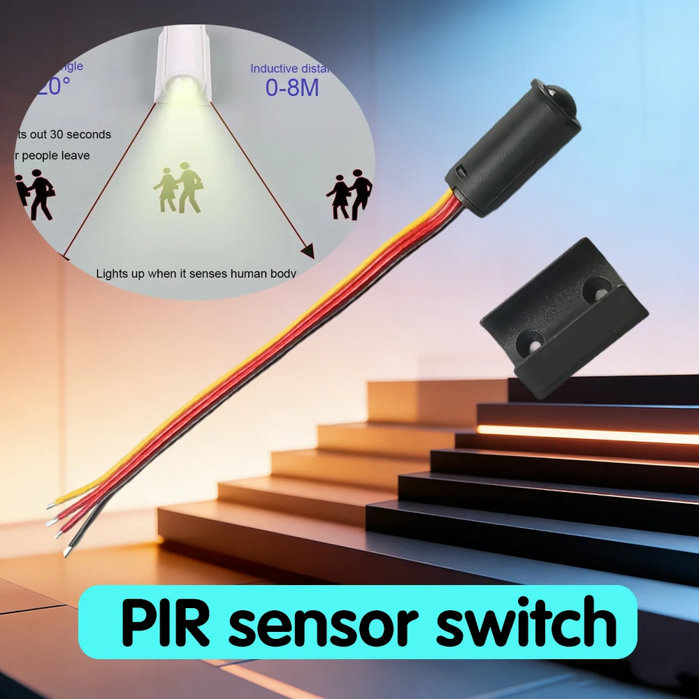 DC5V 12V 24V MINI Infrared Motion Sensor for Pet Detection & Human Body Induction Light Auto On/Off with 30s Delay PIR sensor