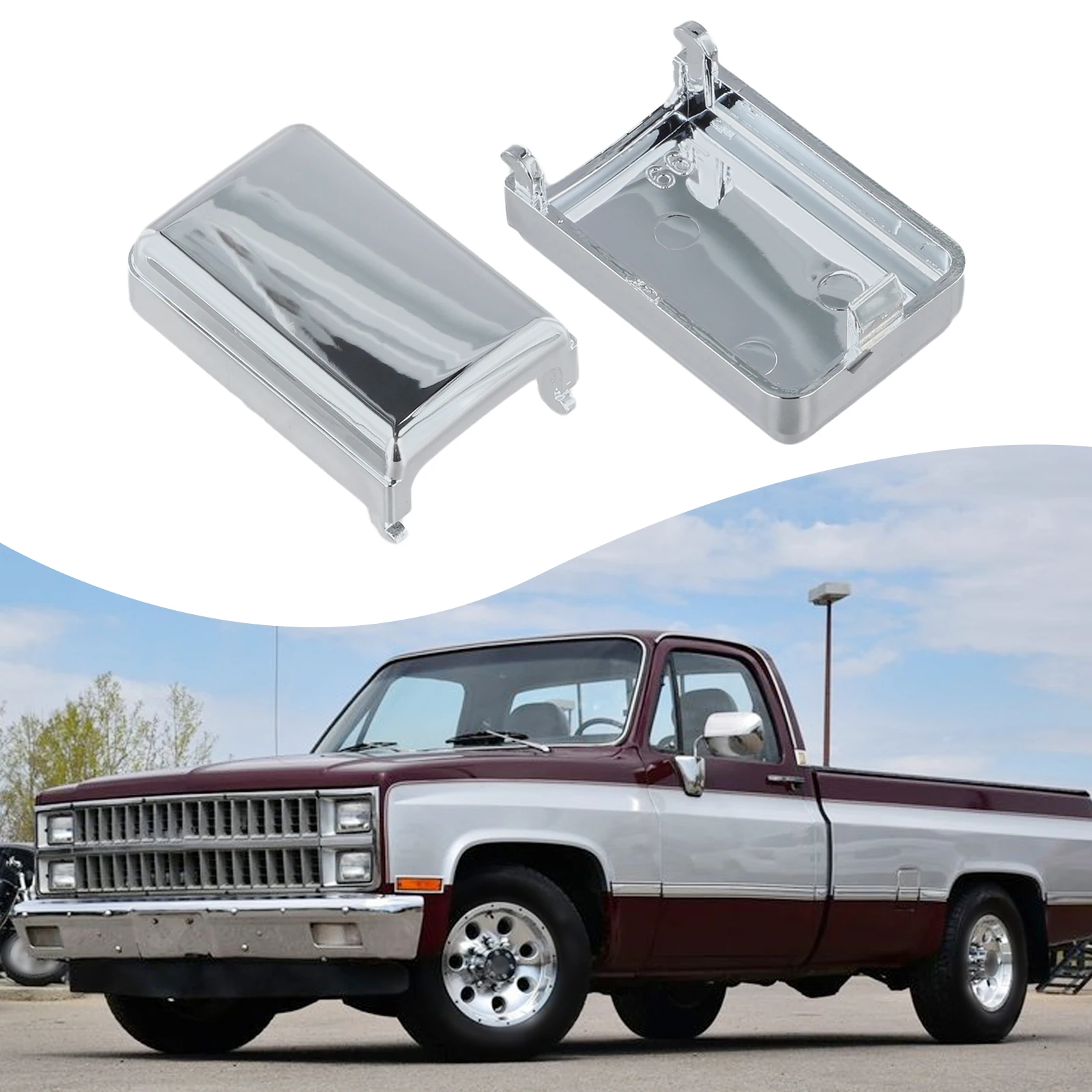 

2 Truck Door Pull Strap Covers for Chevrolet and For GMC Designed for 1981 1991 Truck Applications Reliable Replacement Parts