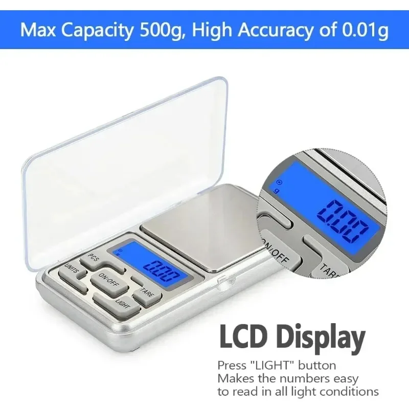 Мини-цифровые весы для ювелиров, высокая точность