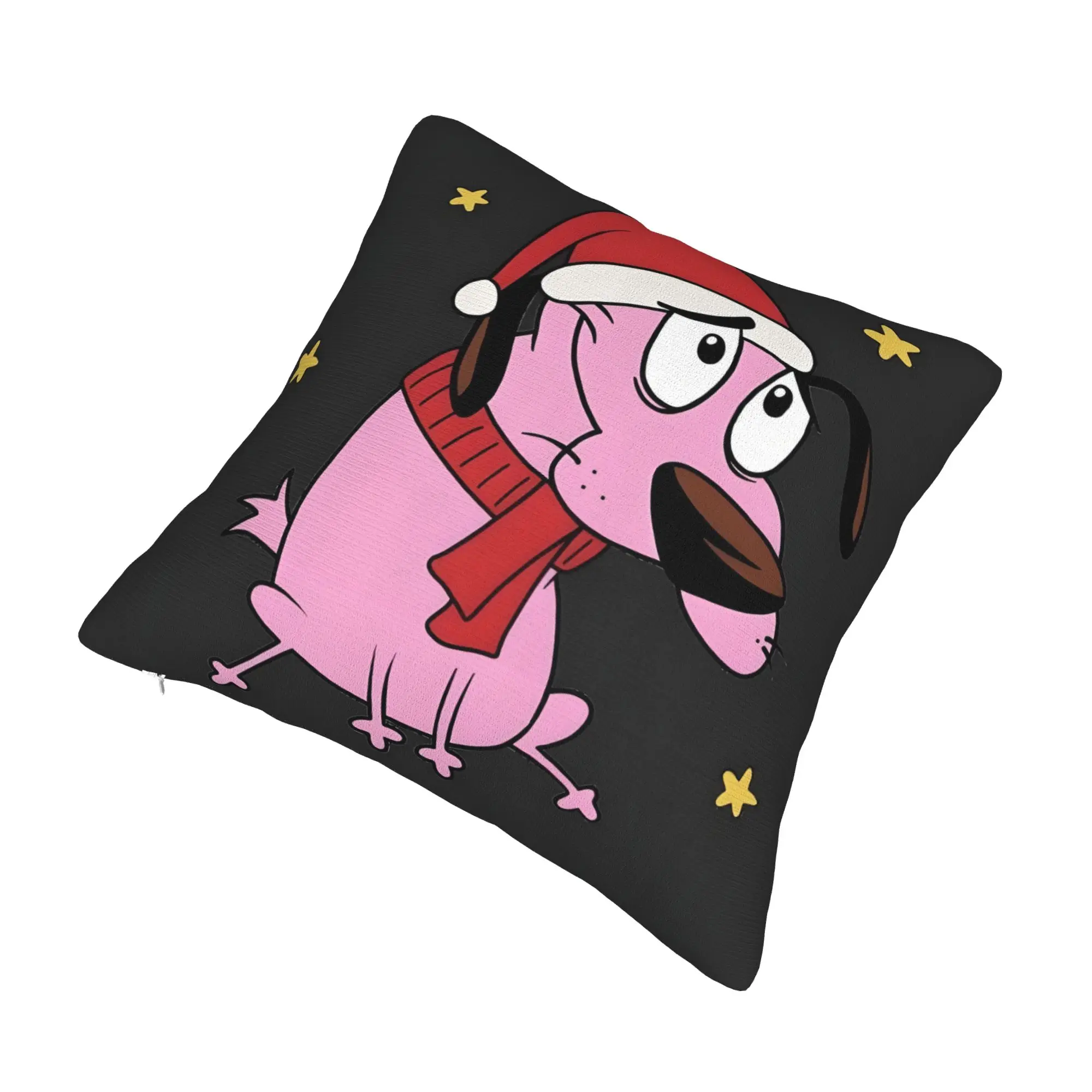 Cartoon Christmas  Courage Pillow Case for Living Room Animation Nordic Cushion Cover Velvet Pillowcase