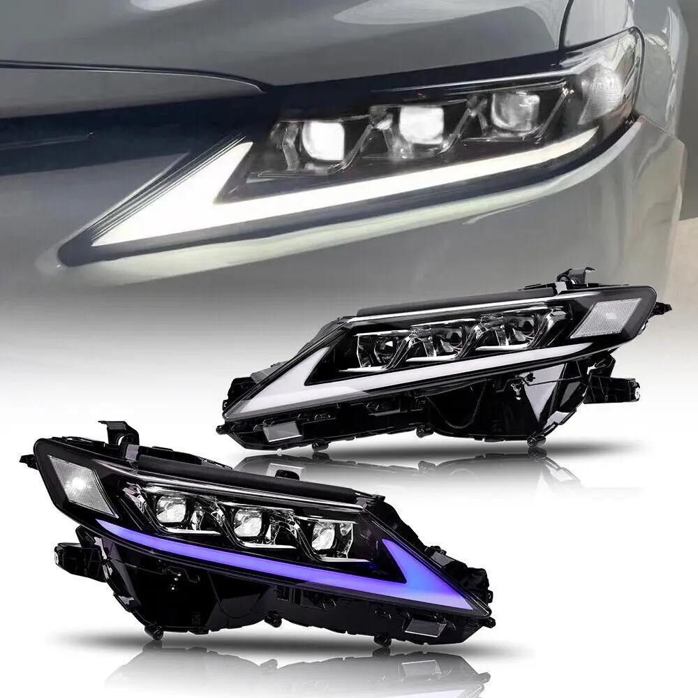 

1Pair LED Headlight Assembly For Toyota Camry 8Th Gen 2018-2024 Front Head Lamps Kits DRL Headlamp Accessories