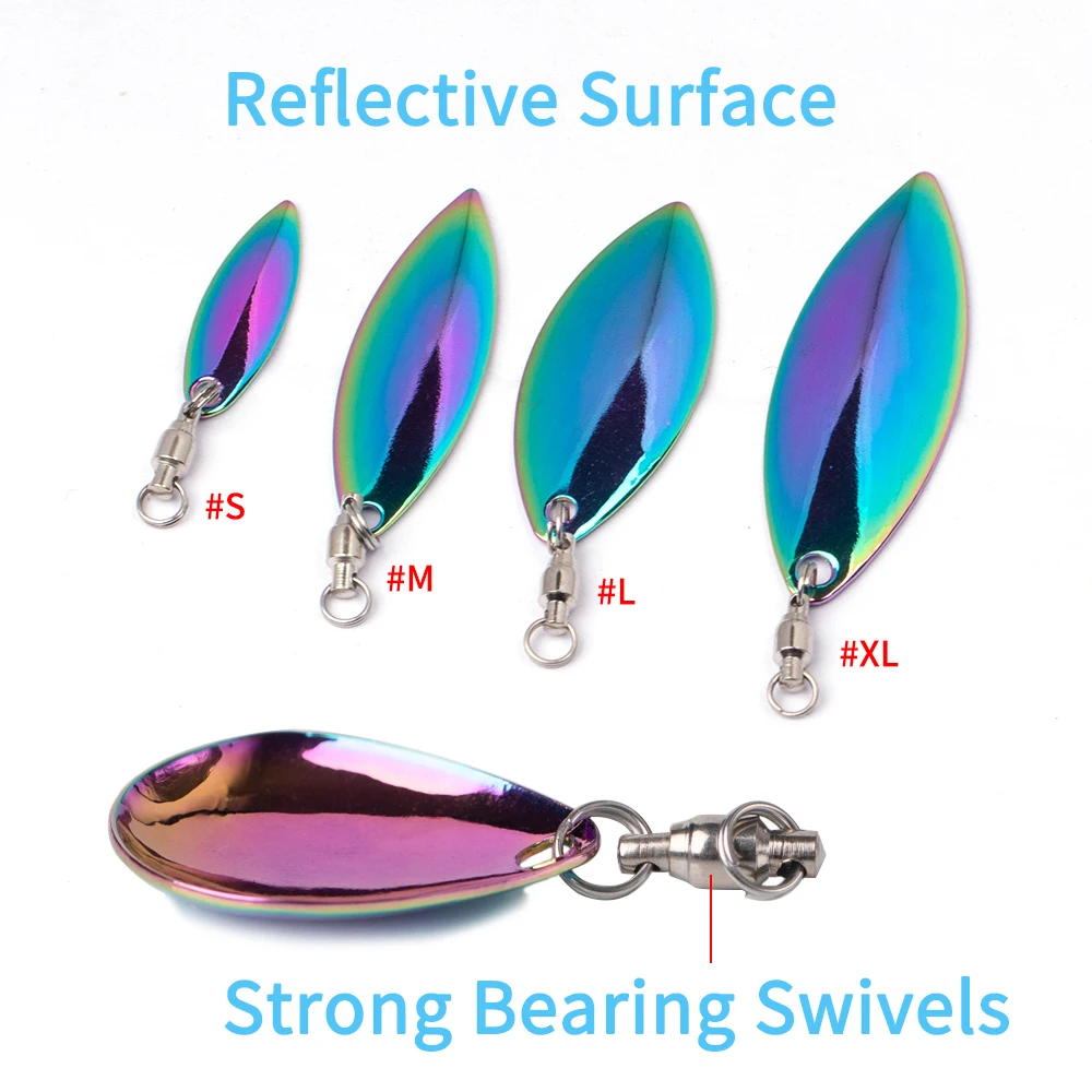 Elllv Cuchara Metálica Giratoria – Pesca Spinning y Trolling - imagen 2