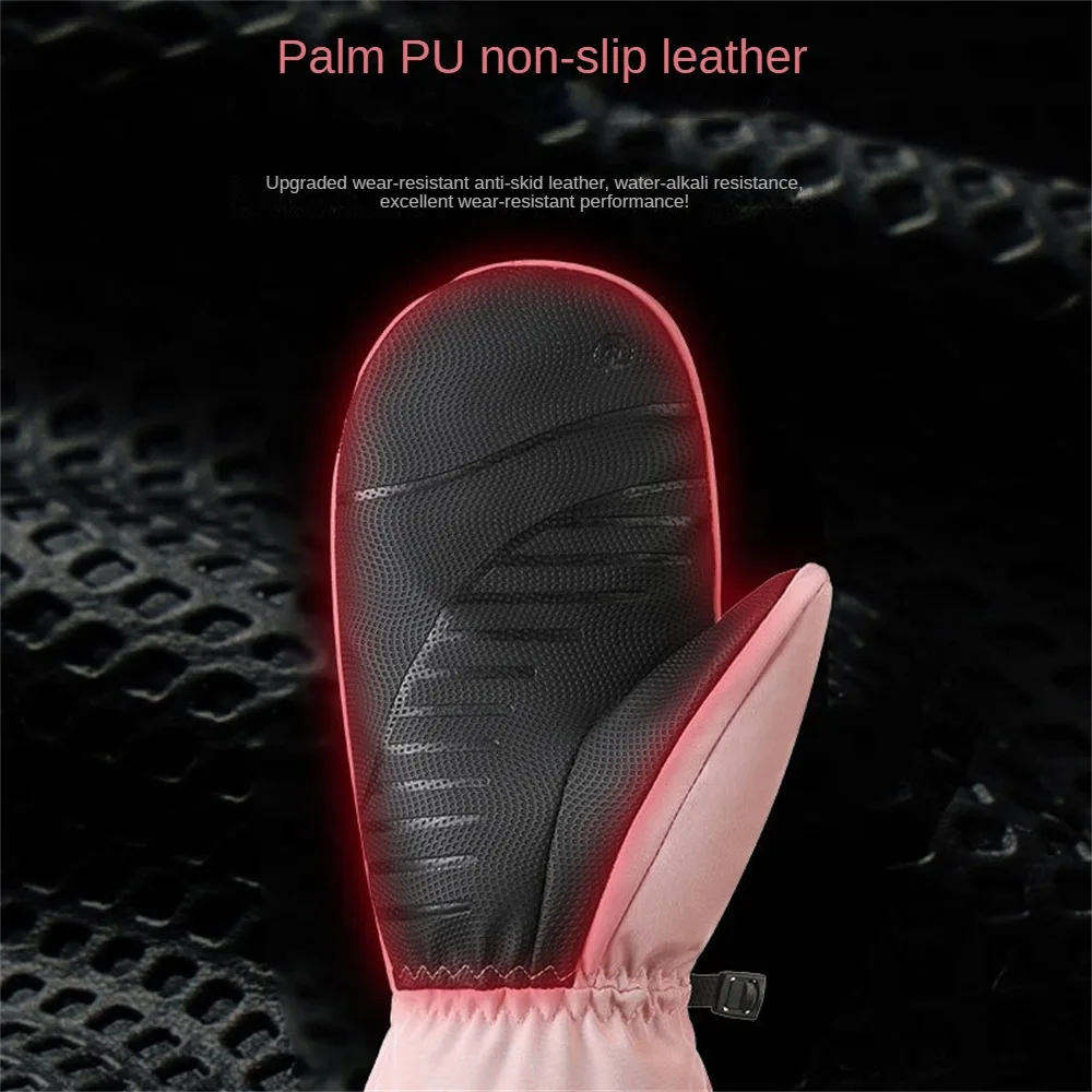 1/2PCS Ski Gloves Women Warm Winter Waterproof Skiing Snowboard Gloves Snowmobile Riding Motorcycle Outdoor Sports Cycling Snow