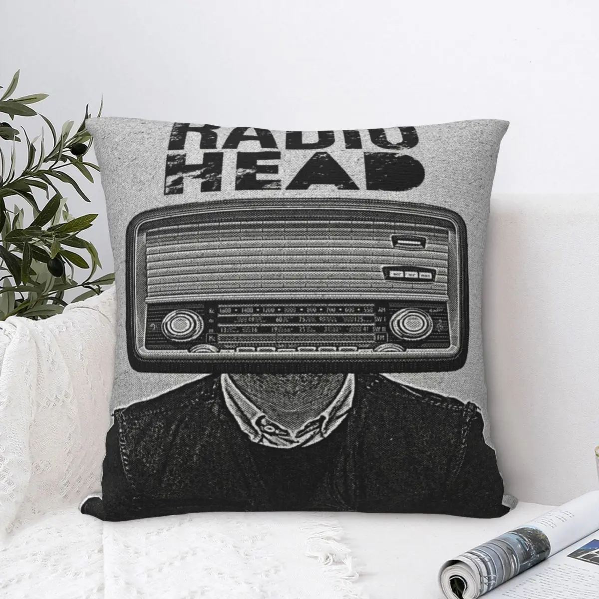 Y2K Bedroom Radiohead｠rock Metal BandDecor Pillowcase Merch Pillow Cover Square Multi Size
