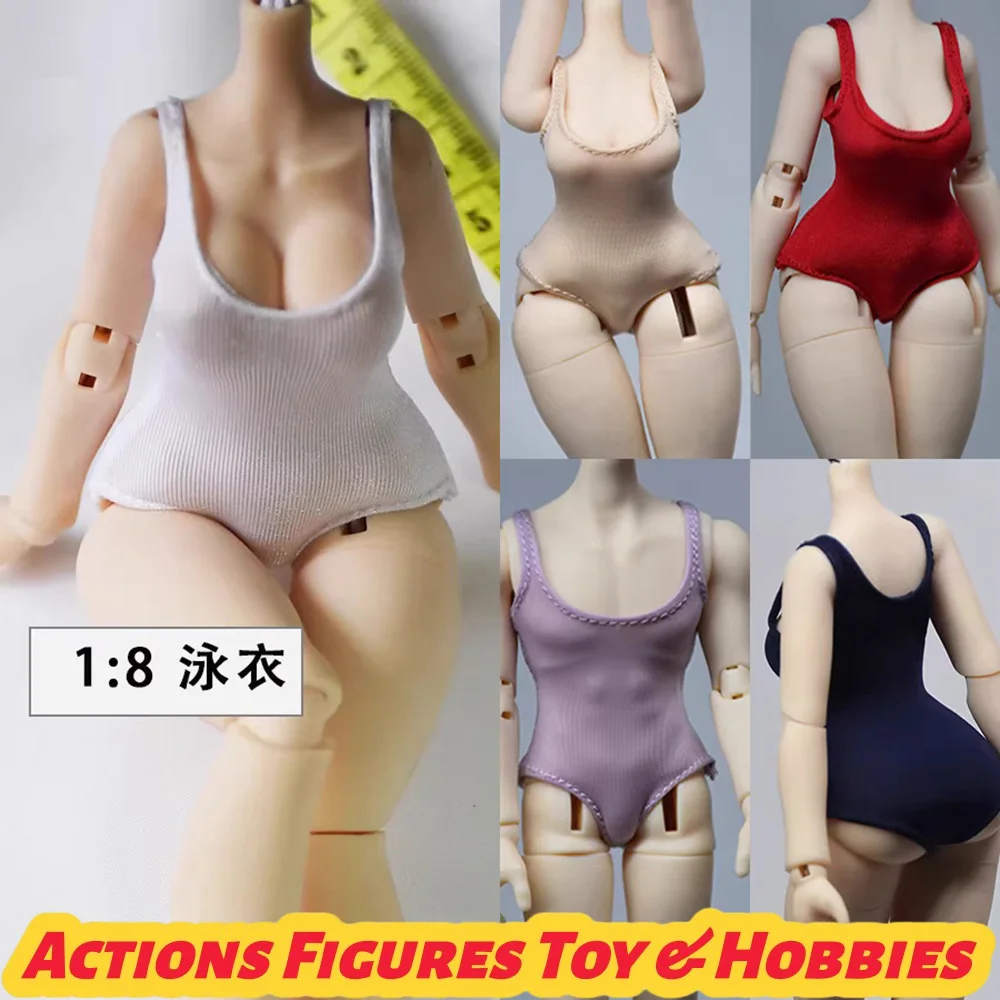 

Доставка за 15 дней. Женский эластичный купальник из ледяного шелка в масштабе 1/8, комбинезон с глубоким вырезом, аксессуары для одежды, модель.