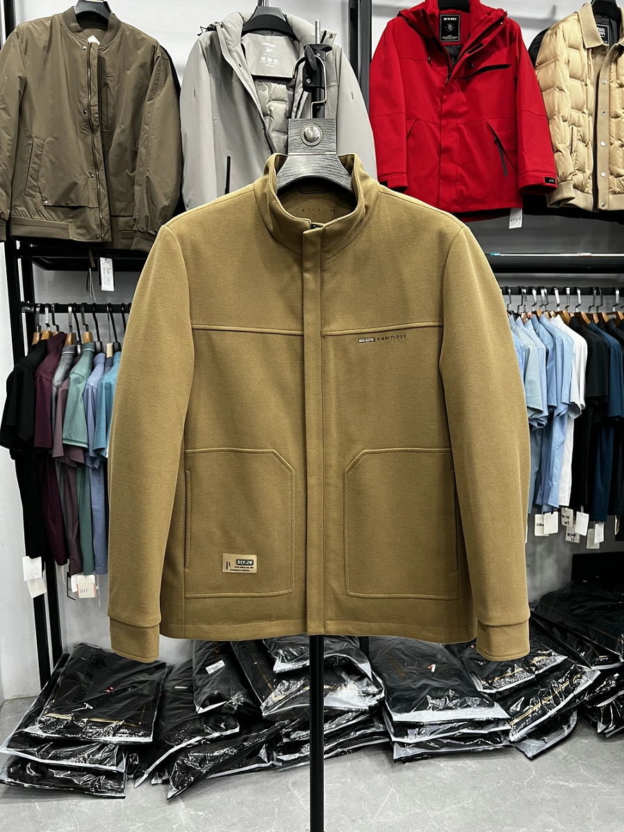 

Хлопковая куртка Thiened с шерстяным наполнителем, отстегивающийся воротник, без этикетки, осенне-зимняя, повседневная, модная, длинная, на молнии