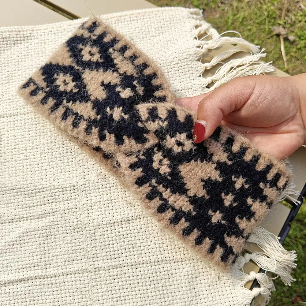 

Various Color Hairbands Elastic Crochet Turban DIY Hair Accessories Jacquard Headwraps Knitted Headband Thermal Ear Warmer