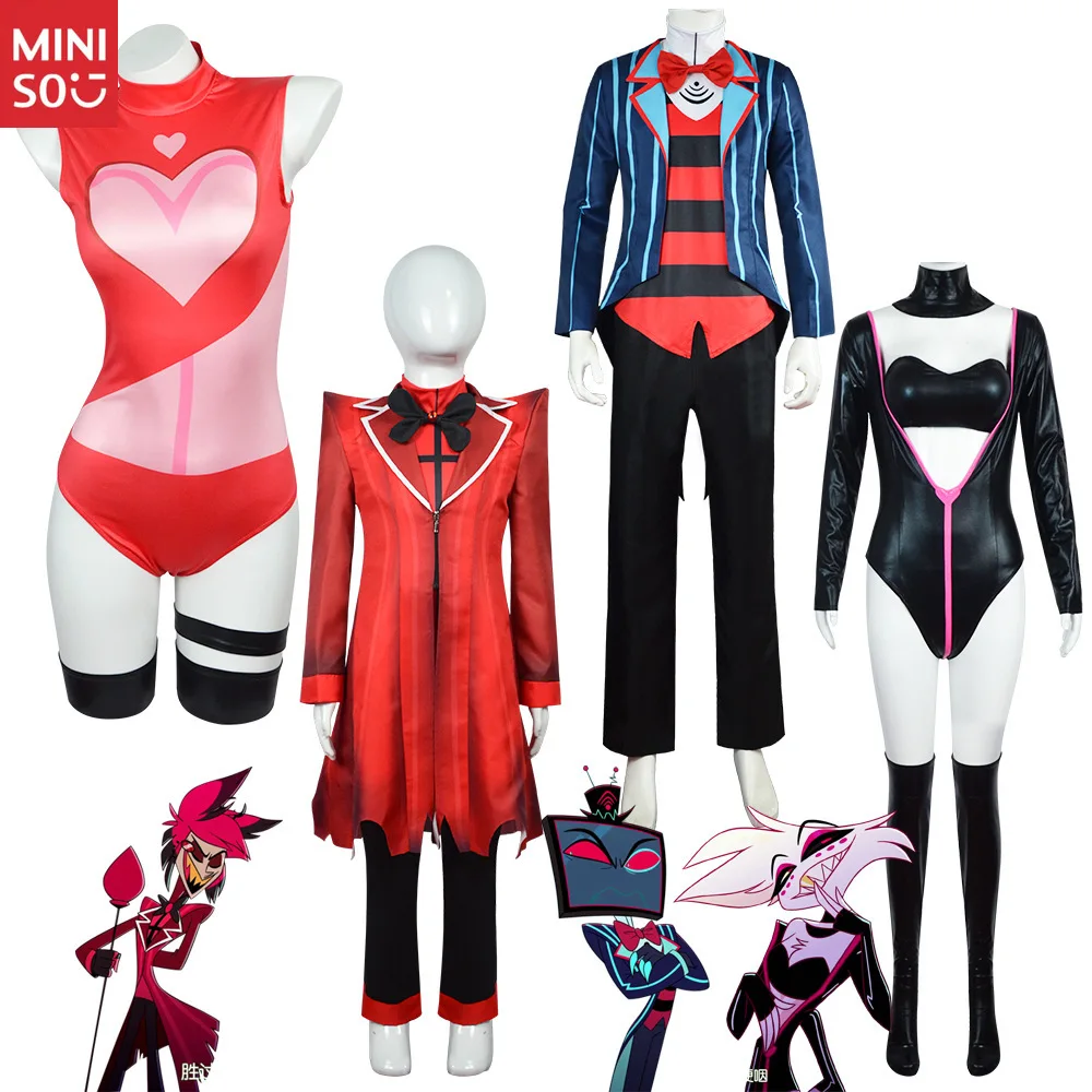 

Miniso Hazbin Hotel Cosplay Costume, Alastor Angel Vox Demon Outfit Set