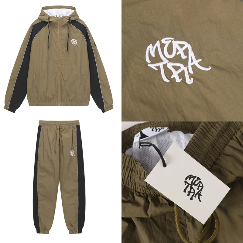 

Уличная одежда Коричневые плащи Mertra Спортивная одежда Мужчины Женщины Осень Зима Новые спортивные брюки Толстовки Mertra с вышивкой логотипа