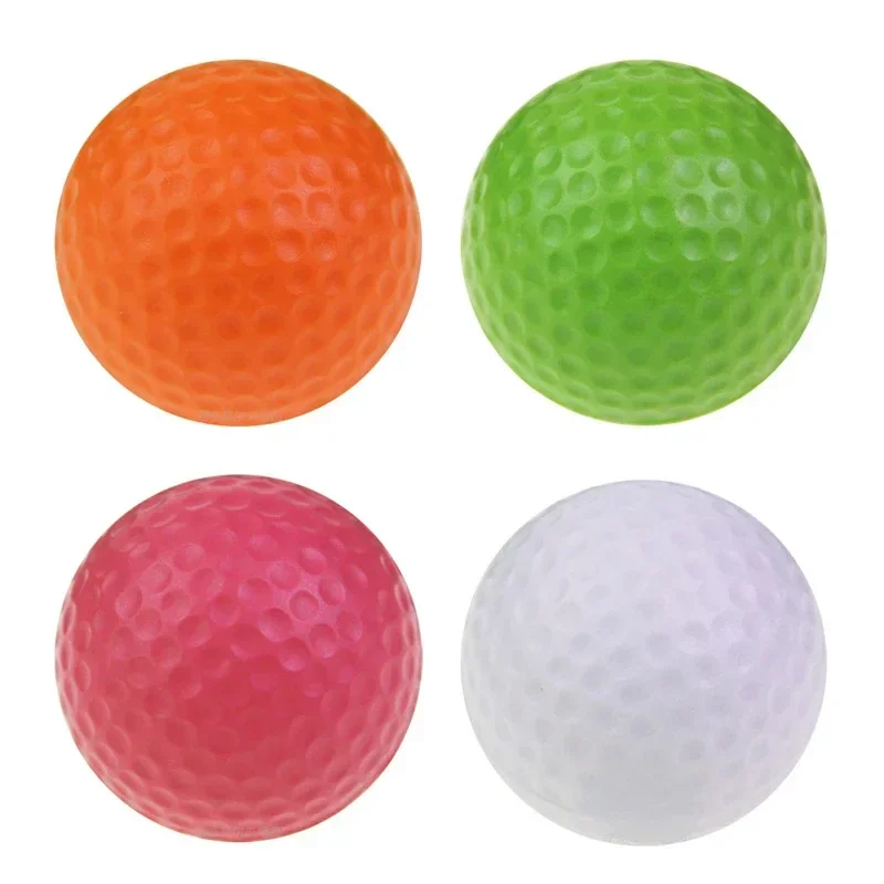 4Pcs 42mm PU Foam Elastic Golf Balls Practice Add To The Fun Game Sport Gift Collectible Soft/Light Weight /Less Impact/Flexible