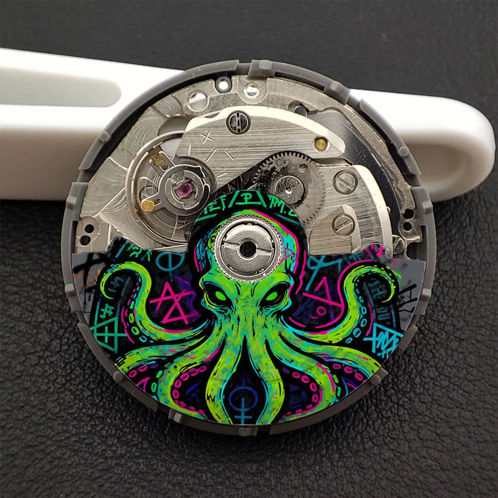 Cthulhu Color Printed Precision NH35 Oscillating Weight Rotor Fit for NH34 NH35 NH36 NH38 NH70 NH72 Watch Movement Accessories