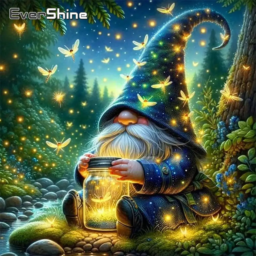 Evershine Diamond Painting Dwarf Character Suitable For Beginners Diamond Mosaic Cartoon DIY Acrylic Craft Supplies Wall Decor