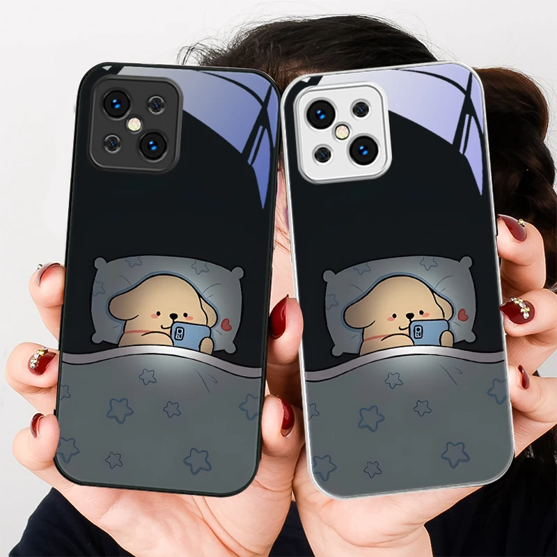 البقاء متأخر الكلب الذكور ل Find X5 X3 لايت رينو 6 4Z 5G ممن لهم A72 79 73 58 A54S OnePlus Nord N200 الزجاج المقسى جراب هاتف