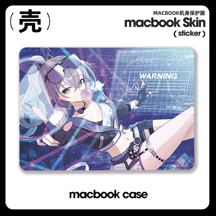 

Silver Wolf Anime Honkai Star Rail For Apple Macbook Air M2 M1 Pro 13 14 16 Mac Hard Shell Retina A2681 A2337 A2338 Laptop Case