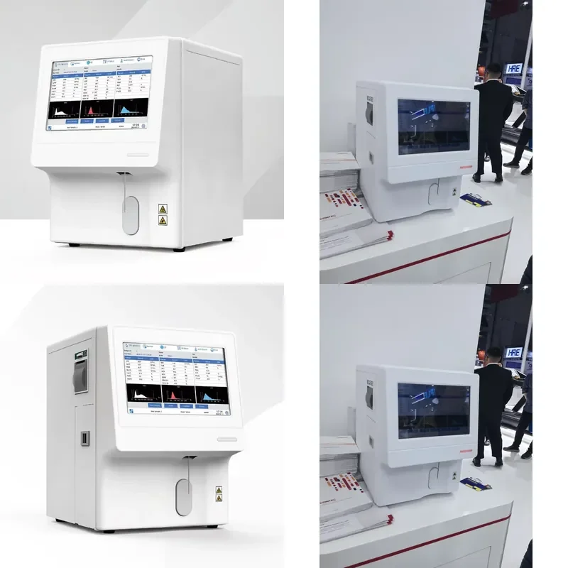 Color LCD Touch Screen Automatic Blood Analyzer for Home Health Monitoring Portable Digital Hemoglobin Test Device