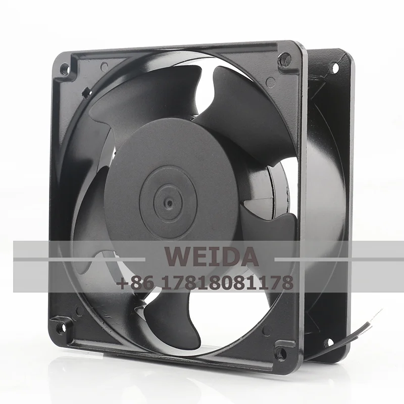 Kipas Pendingin Asli JING DA FAN AC 220-240V 0.05/0.06A 12CM Aliran Udara Tinggi Server Dua-kabel JD12038AC 12038 120X120X38MM