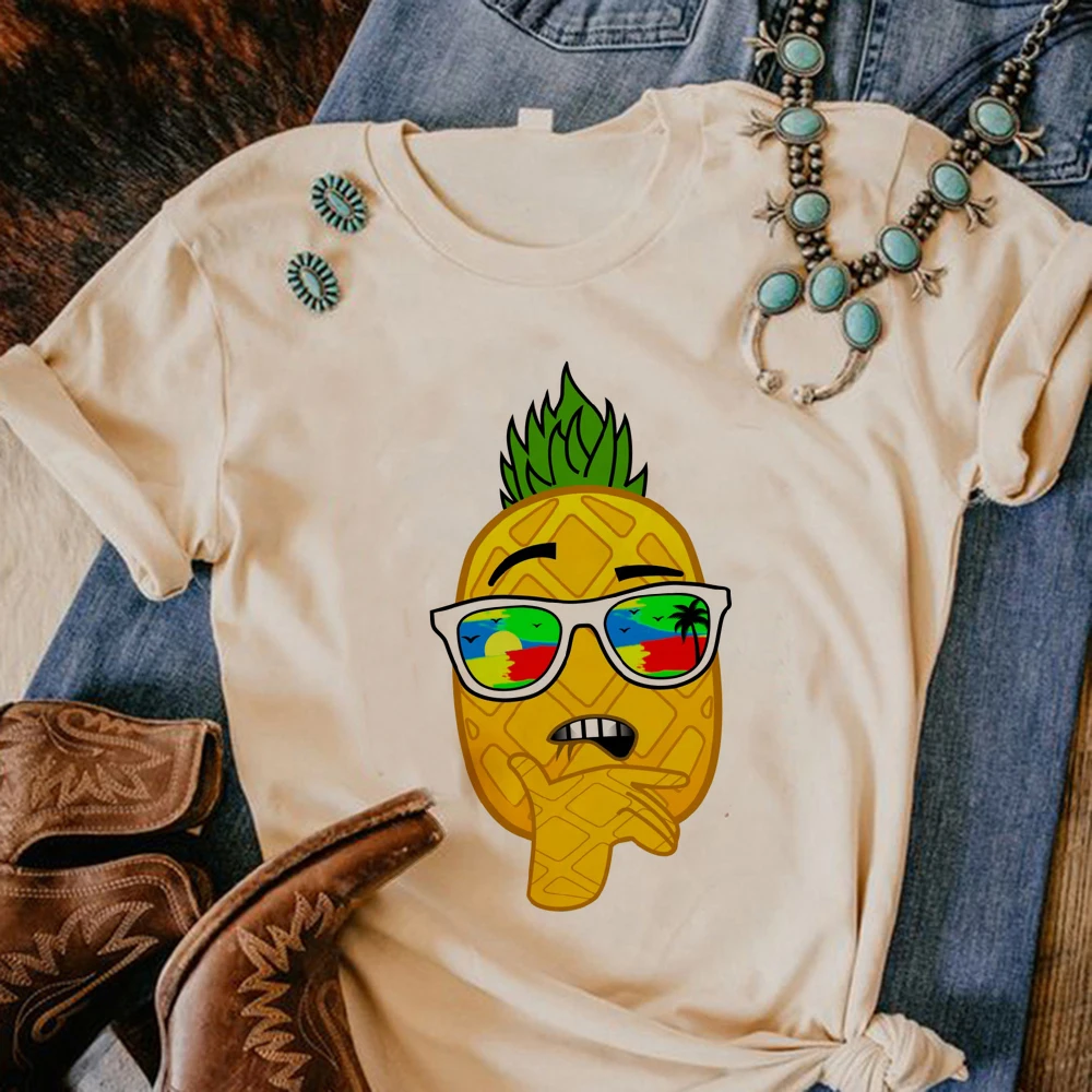 Pineapple t shirt women Japanese tshirt girl anime clothes