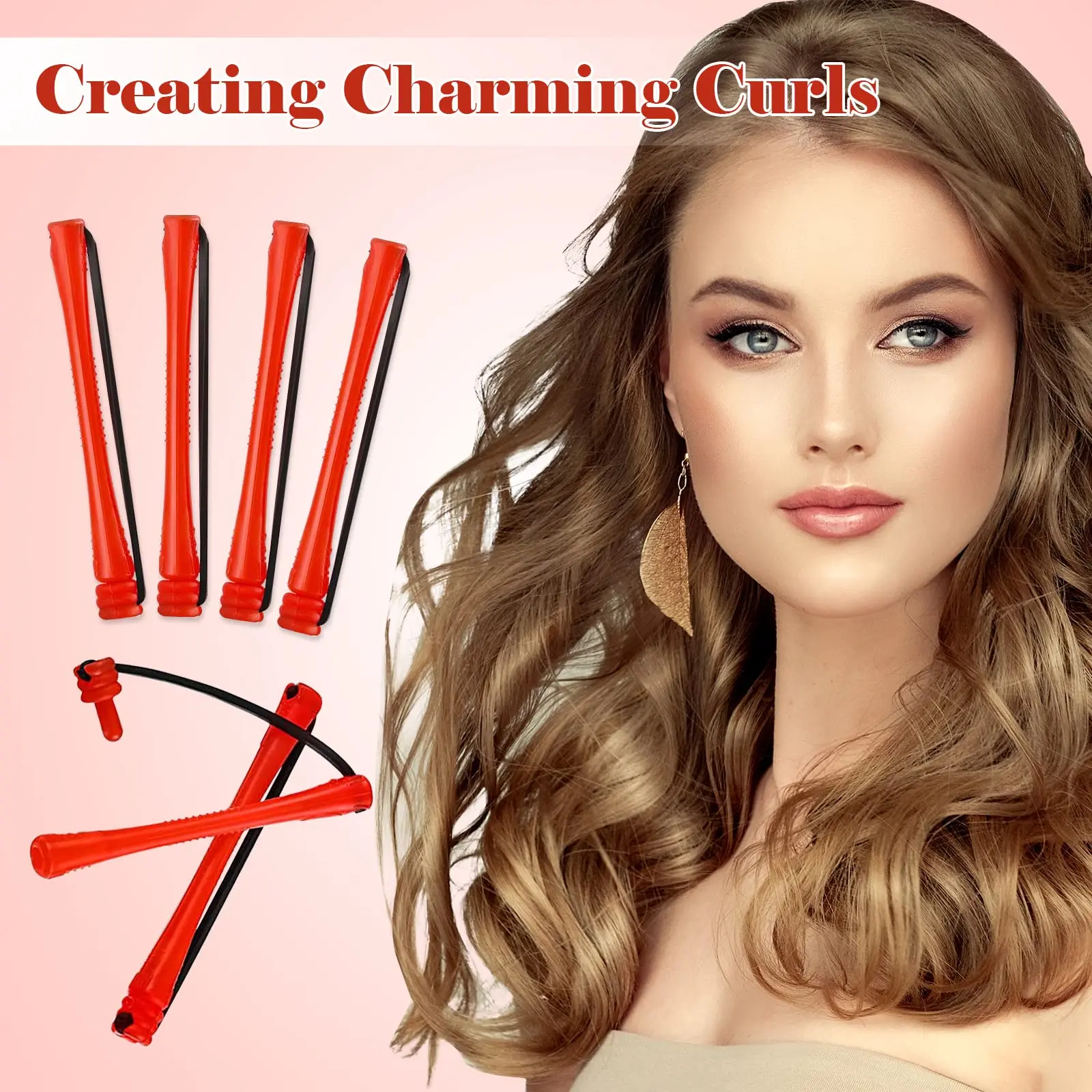 Pack of 60 Hair Roller Curlers Long Short Wavy Curly Hairdressing Portable Home Salon Fashion Hairstyling Supplies Girls