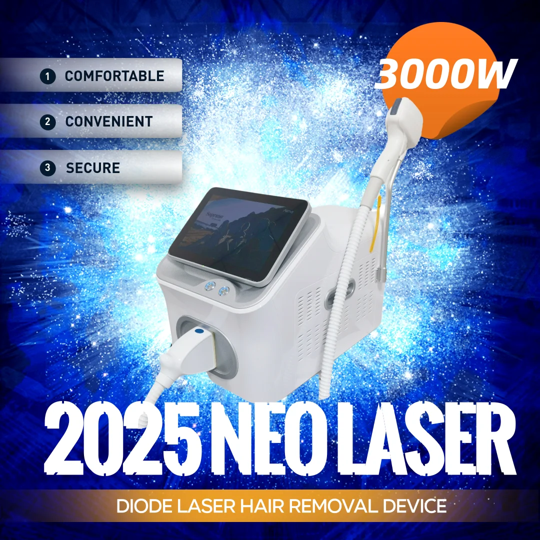 Professionele Sopraan Diode Ijs Titanium Laser Lichaam Ontharing Machine 808nm Alexandrite Apparaat 3 Golven Permanente CE Vrouw