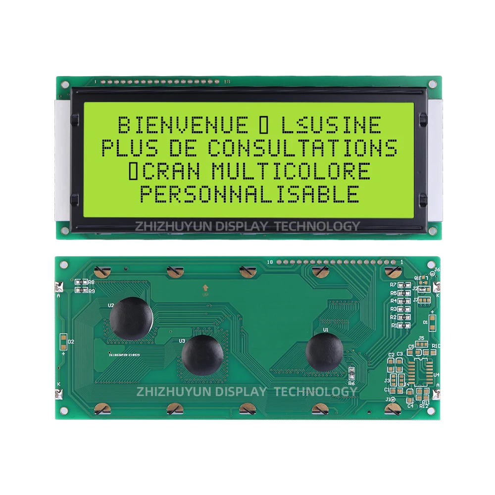 LCD2004C-1 Europese Grote Karakter Dot Matrix Scherm Lcm Display Grijze Film Blauw Woord Standaard Interface Module