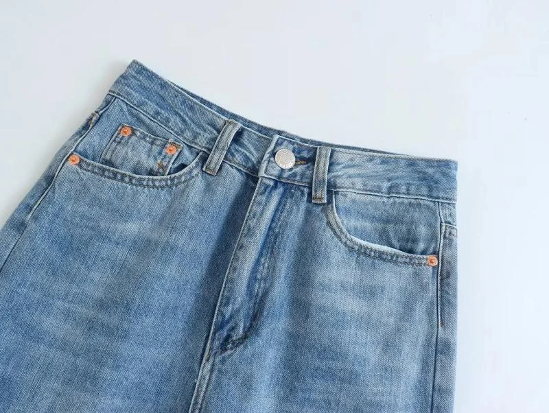 

WMDR Women's Versatile High Waist Waed Denim Long Pants S330 Faionable Ladies Premium Quali Jeans l Waist