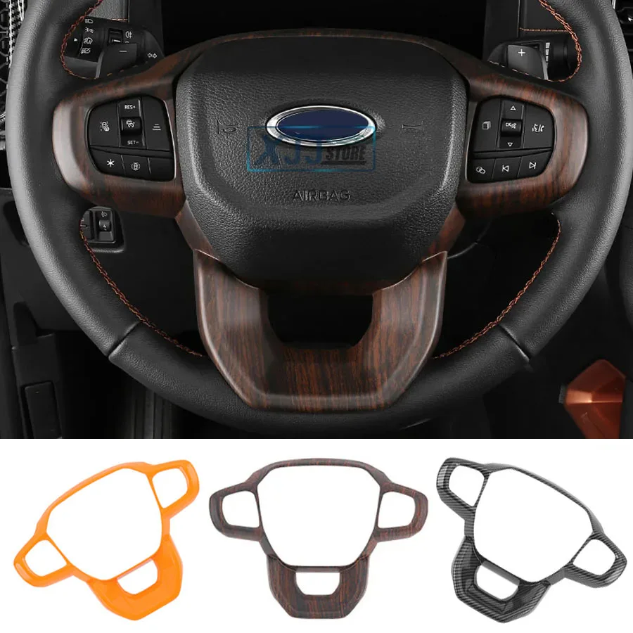

Car Steering Wheel Cover Protective Sticker Fit for Ford Ranger T9 2024 2025 Accessories