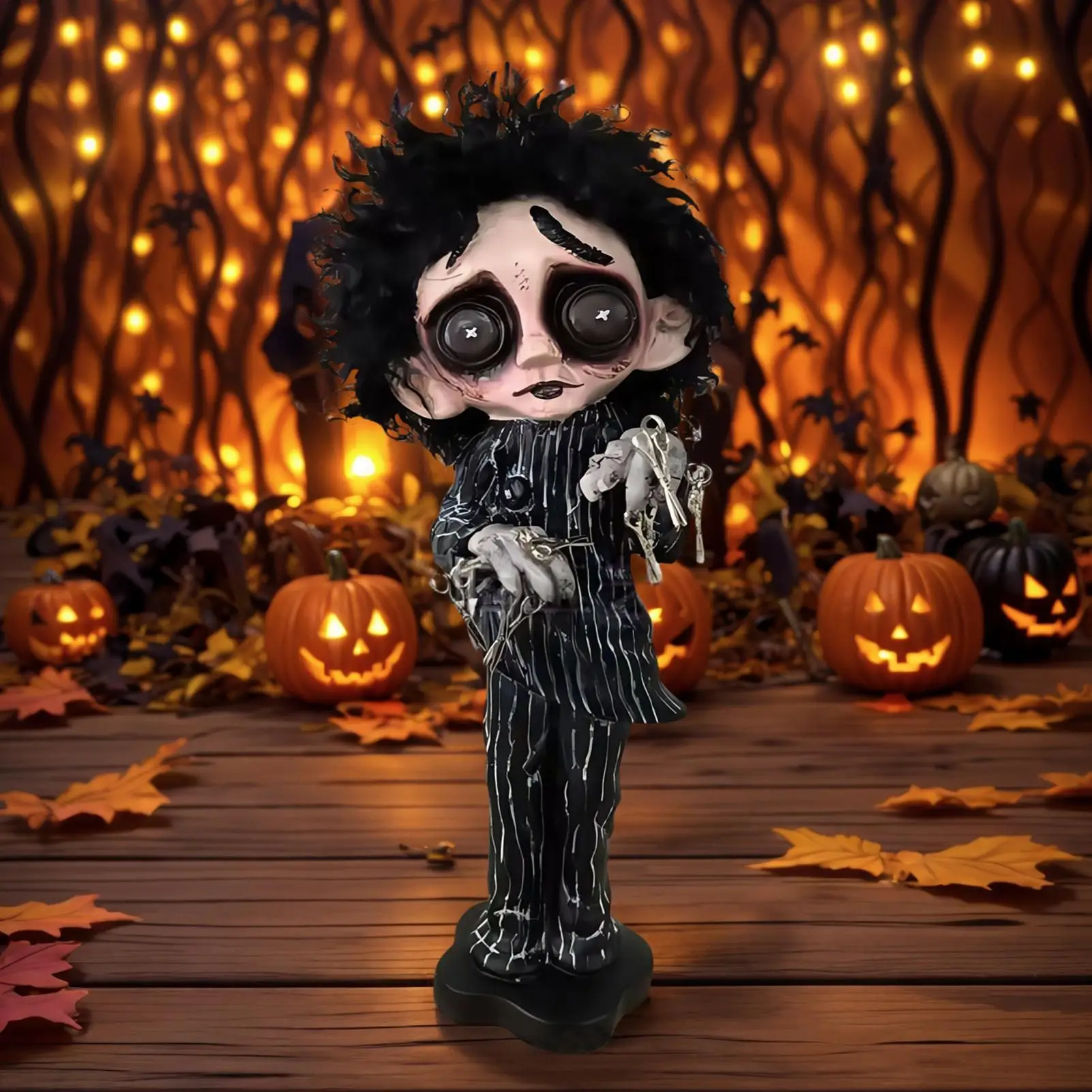 

Готическая статуя на Хэллоуин, настольные украшения, жуткие руки-ножницы, фигурка куклы, декор на Хэллоуин, праздничное украшение для фокуса, подарки для вечеринки