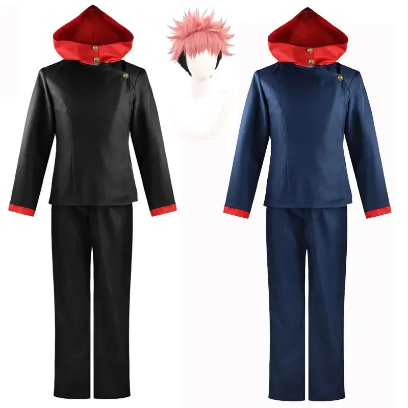 

Yuuji itadori cosplay costume for men anime jujutsu costume Japanese school uniform tops pants outfits