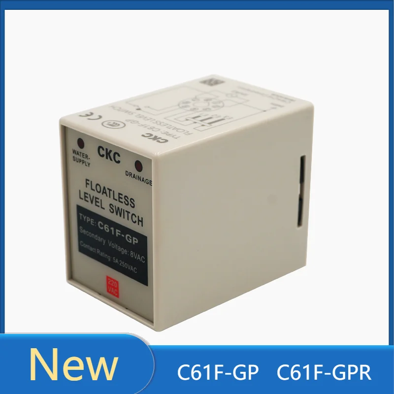 

C61F-GP C61F-GPR Level Relay Floatless Level Controller Switch Pump Automatically with Base AC220V DC24V DC12V AC380