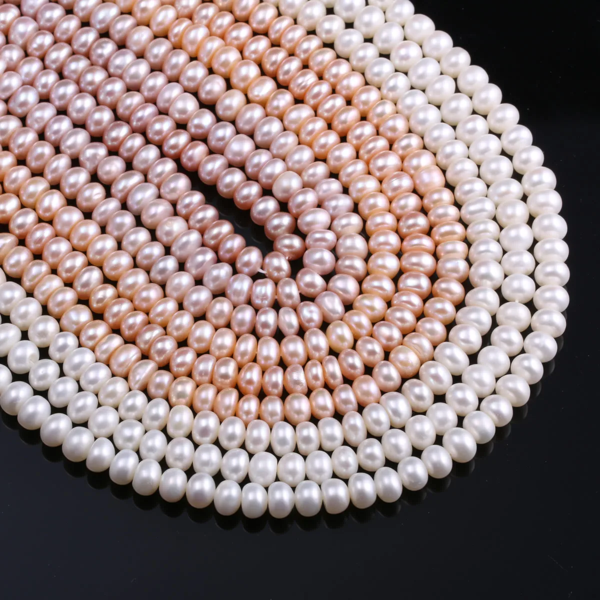 100% Natural Freshwater Pearl Bread Shape Loose Sapcer Beads for Jewelry Making Supplies DIY Women Necklace Bracelet Accessories