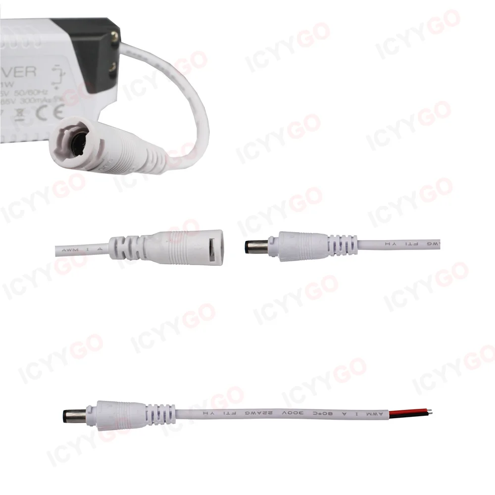 LED Driver 3W 4-7W 8-12W 12-18W 18-24W 25-36W 50W AC85-265V 300MA 600MA 900MA 1200MA 1500MA Constant Current LED Driver DC Plug