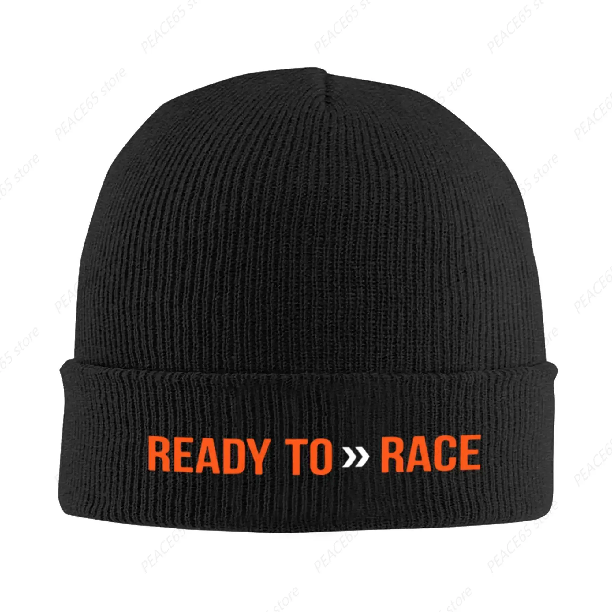 Ready To Race Knit Hat Beanie Autumn Winter Hat Warm Acrylic  New Motocross Bitumen Bike Life Caps Men Women Gift