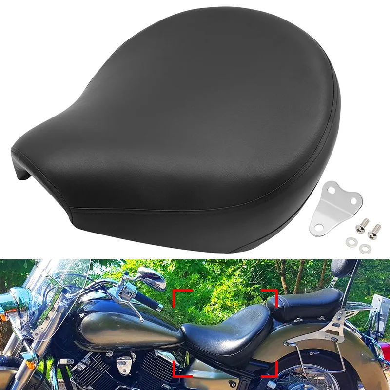 Asiento individual delantero para motocicleta, cojín de asiento para conductor, mejora de confort para Yamaha V Star 1100 XVS1100 Classic Custom 1999-2011
