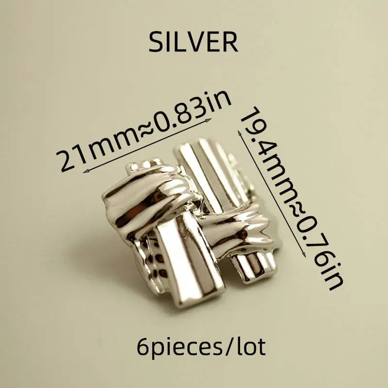 Silberne Knöpfe, 6 Stück, Mäntel, Anzüge, Blazer, Premium-Metallknöpfe, hochwertige Dekor-Ersatzknöpfe für Jacken, Nähzubehör – Detail 1