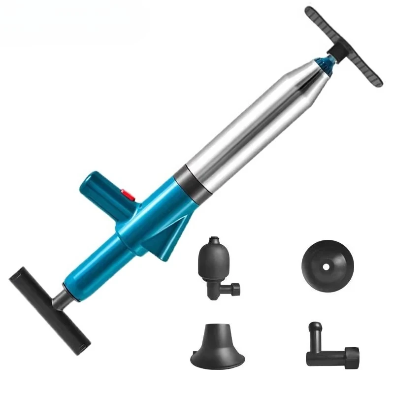 Air Pressure Drain Blaster Toilet Plunger Kitchen Sink Sewer Pipe Clog Remover Drainage Unblocker