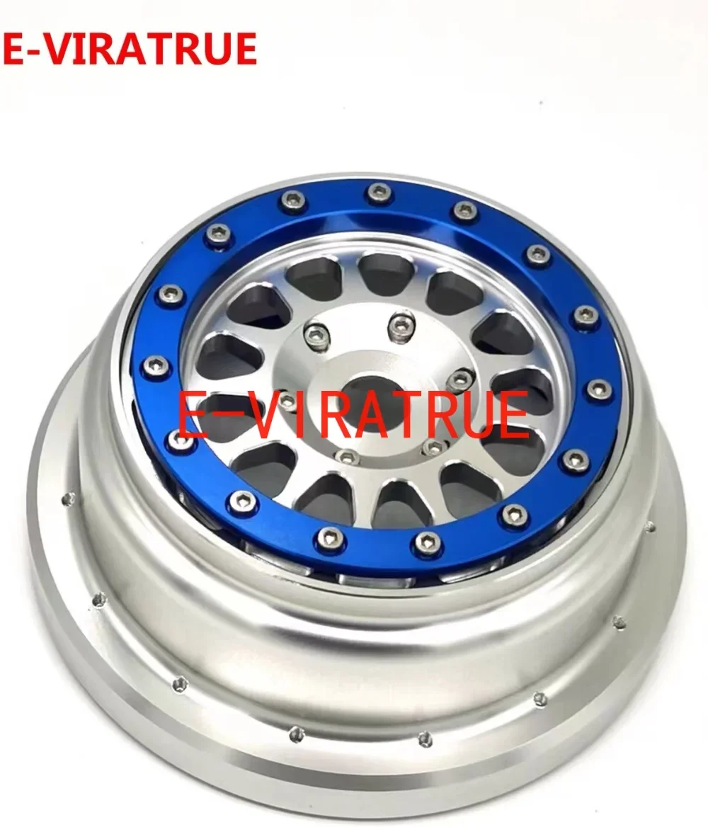 E-VIRATRUE Aluminum Bead Lock Wheel For Losi Super Baja Rey 1/6 Silver (1pcs)