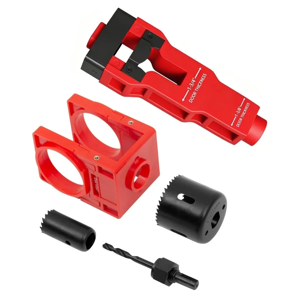 Precision Jig Door Latch Mortise Tool Positioning Template Scoring & Chiseling Template Door Lock Installation Kit