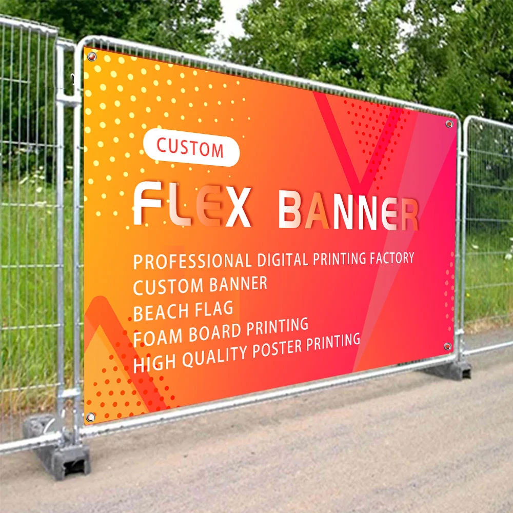 

Event Advertising Banners Mesh Fabric Banner Customized Design Outdoor Hanging Sport Digital Printing Fence Custom Polyester