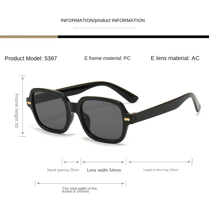 New Retro Classics Square Sunglasses For Women Men Fashion Luxury Brand Vintage Sun Glasses Modern Female Male Shades UV400 image 3