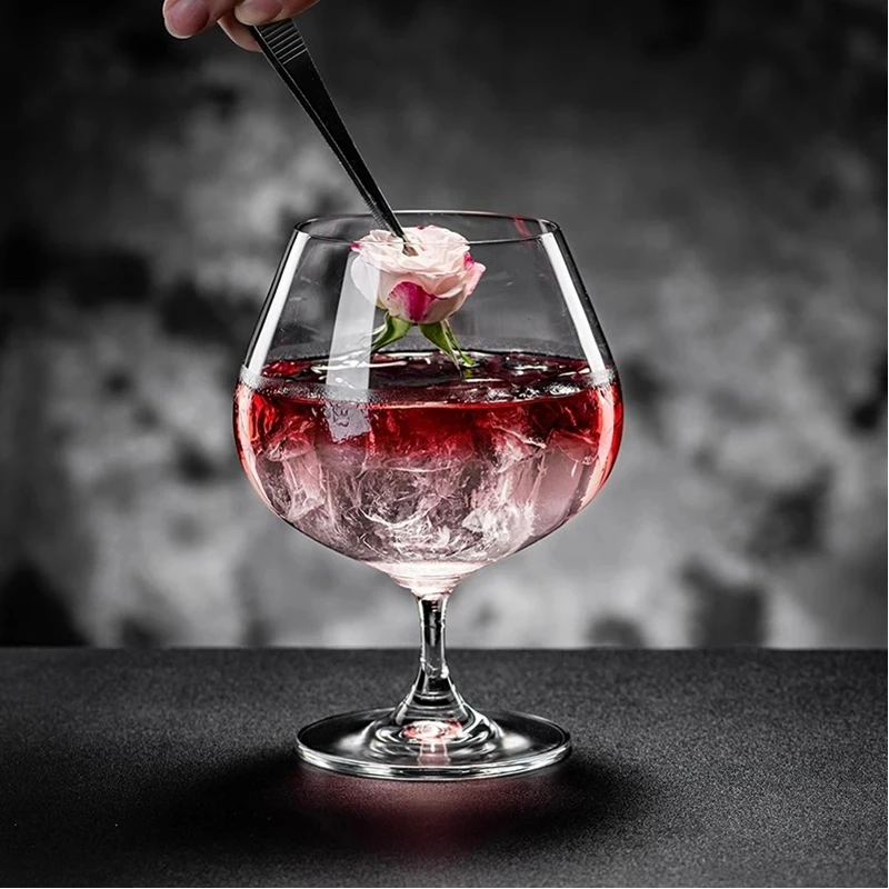 1-2-4 Pcs Creative Cocktail Glasses Cups Japanese Style Champagne Glass Cups Big Belly Brandy Glass Cup Bar Home Accessories